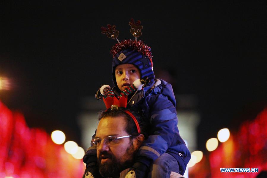 FRANCE-PARIS-CHAMPS-ELYSEES-CHRISTMAS ILLUMINATIONS