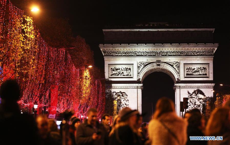 FRANCE-PARIS-CHAMPS-ELYSEES-CHRISTMAS ILLUMINATIONS