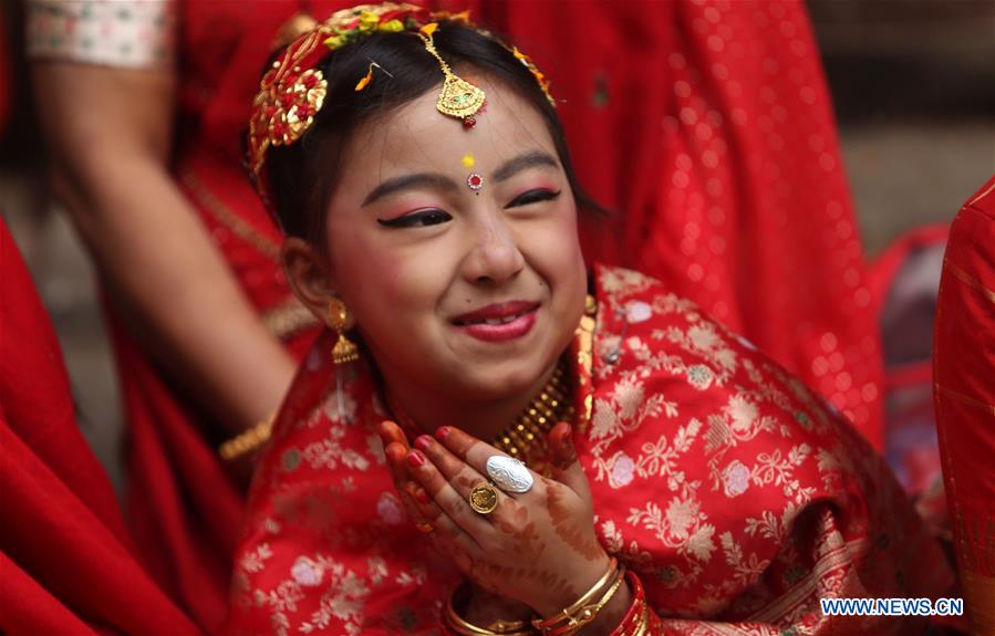 NEPAL-KATHMANDU-CULTURE-BEL BIBAHA CEREMONY