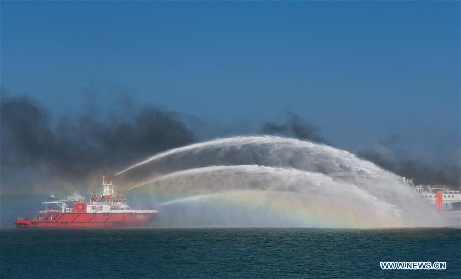 CHINA-HAINAN-HAIKOU-SHIP-RESCUE DRILL (CN)