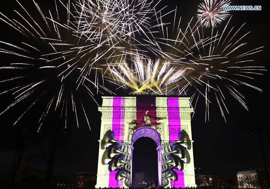 FRANCE-PARIS-ARC DE TRIOMPHE-FIREWORKS