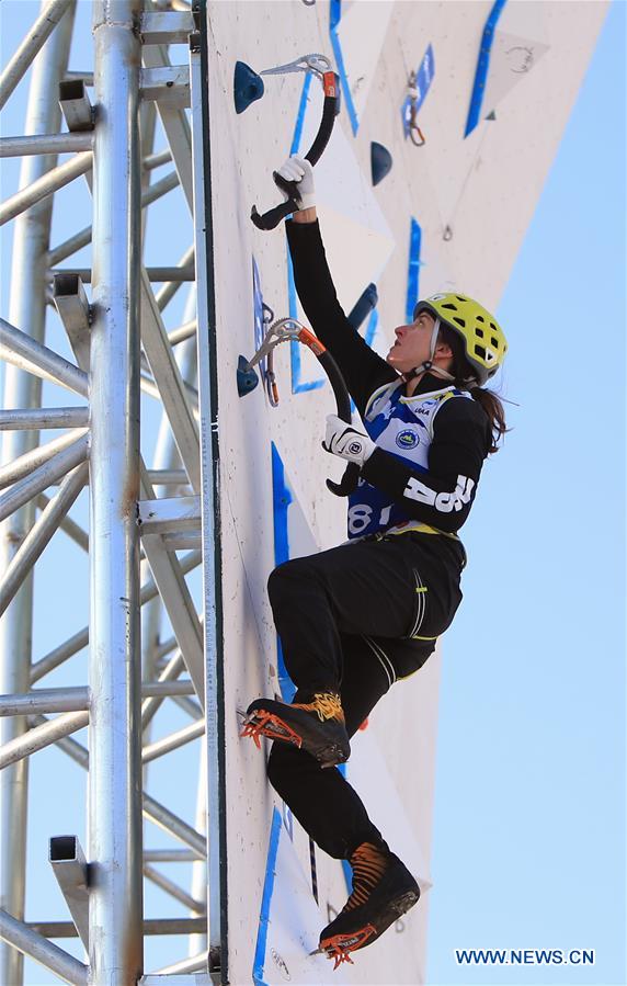 (SP)CHINA-CHANGCHUN-ICE CLIMBING-UIAA WORLD CUP(CN)