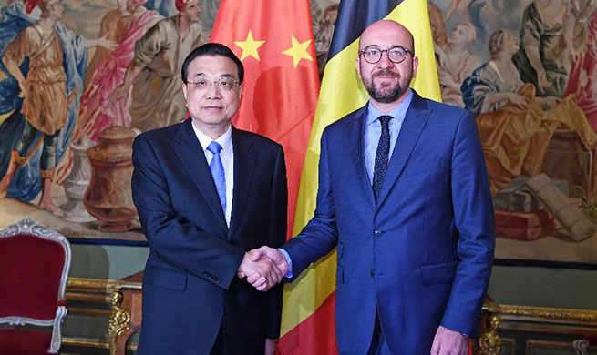 Chinese premier meets Belgian PM in Brussels