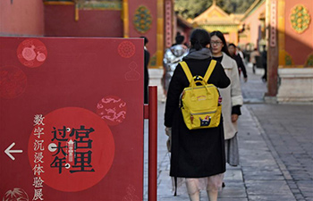 Palace Museum decorated to celebrate upcoming Spring Festival