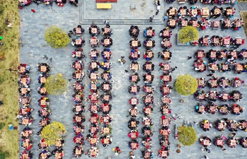 Banquet attended by over thousand people for Spring Festival in Jiangxi