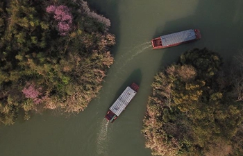 Spring scenery in Xixi National Wetland Park in Hangzhou