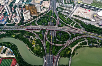 Aerial view of Nanning, S China's Guangxi