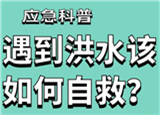 汛期來臨，遇到洪水險情如何自救？