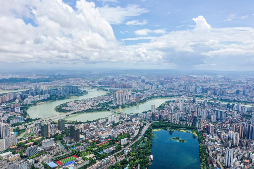 雨后城市濕地美