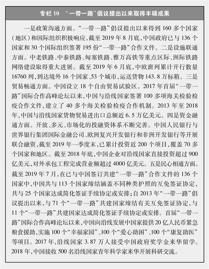 （圖表）[新時(shí)代的中國(guó)與世界白皮書]專欄10 “一帶一路”倡議提出以來取得豐碩成果