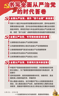 書寫全面從嚴治黨的時代答卷