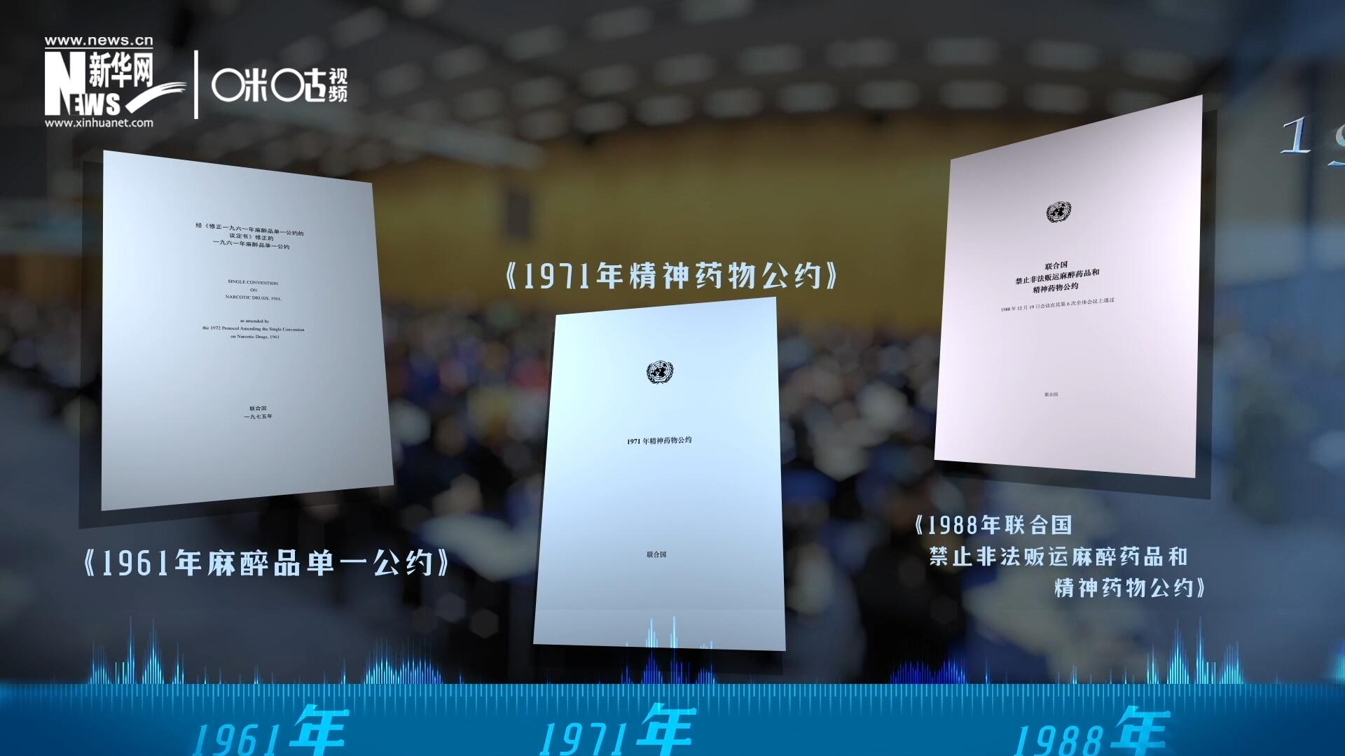 當前國際社會所共同遵循的三大國際禁毒公約，分別在1961年、1971年和1988年 由聯合國牽頭締結。