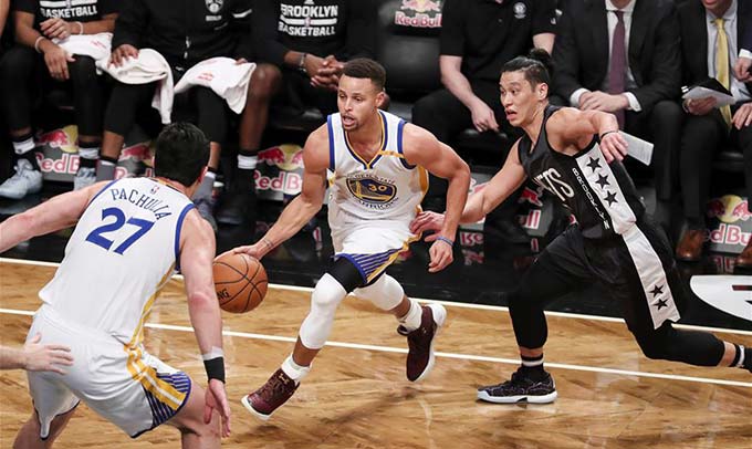 NBA常規賽：勇士勝籃網