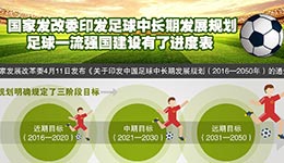 國家發改委印發中國足球中長期發展規劃(2016-2050年)