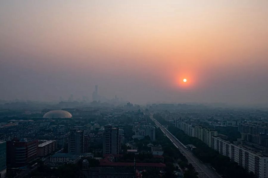 這就是今天早上的北京！