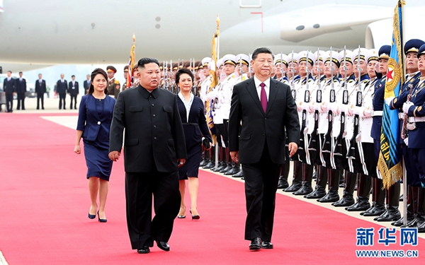 習(xí)近平抵達(dá)平壤開始對(duì)朝鮮民主主義人民共和國(guó)進(jìn)行國(guó)事訪問(wèn)